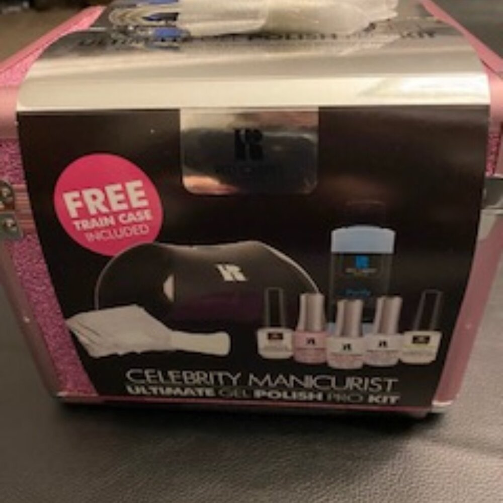 New Red Carpet Gel Nail kit with LED light and carrying case